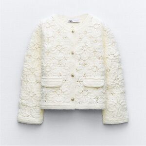 Zara Knit Macram Sweater
